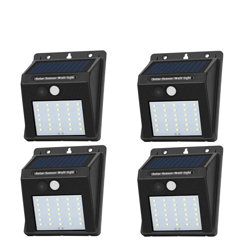 Decorman Solar Sensor Lights Outdoor 30 LED Wireless Waterproof Security Solar Motion Sensor Wall Lights for Fence Patio Deck Yard Garden with Motion Activated Auto On/Off - Image 1